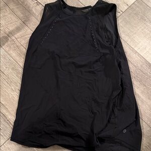 Black Sleeveless Athletic Top
